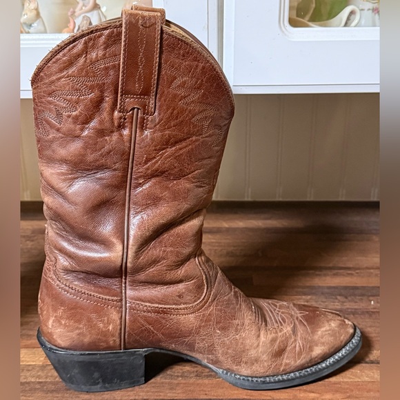 ARIAT Heritage Roper Men's 9D Distressed Brown Leather Western Boots 10006306 - Picture 13 of 16